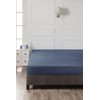 Premium Ranforce King Fitted Sheet, Dark Blue, 160 x 200