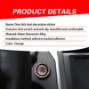Tesnaao Pack-2 Car One-Button Start Button Decorative Ring, One-Button Start