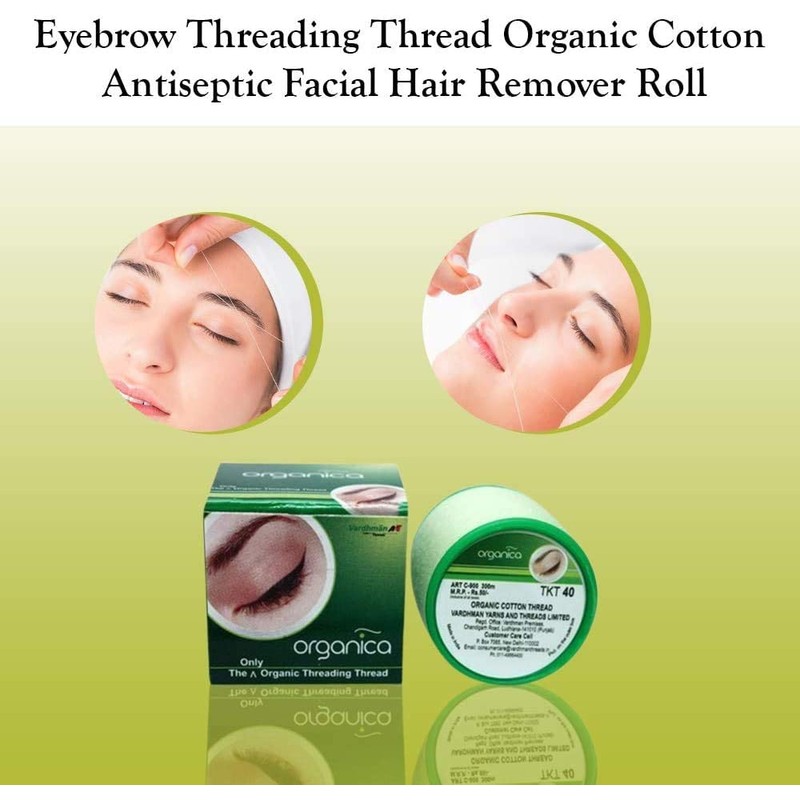 4 x 300 m Organica Organic Cotton Eyebrow Threading Thread
