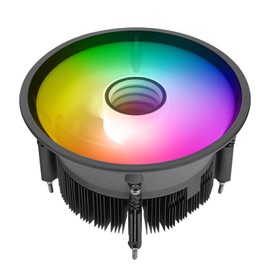 Thermaltake UX150 ARGB CPU Cooler; Copper Base/Aluminum Fins; 130mm PWM Fan; 500~2400 RPM; LGA 1851/1700/1200/1156/1155/1151/1150; Infinity Mirror; 130W TDP; Black; CL-P146-CA13SW-A