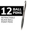 BIC VCG11BK Atlantis Original Retractable Ballpoint Pen, Black Ink, Medium,
