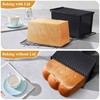 2 Pack Pullman Bread Loaf Pan with Lid, 1 Pound