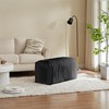 Corduroy Ottoman Storage Bench with Cat’s Nest, Arch Hollow Design,