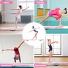 FBSPORT 8ft Balance Beam: Folding Floor Gymnastics Equipment PU Leather