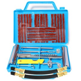 QUNNIE 32 Piece Tyre Repair Kit, Car Puncture Repair Tool for Car, Motorcycle, Tractor, Motorhome