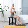 nalone Corner Shower Stool, HDPE Shower Bench for Inside Shower,