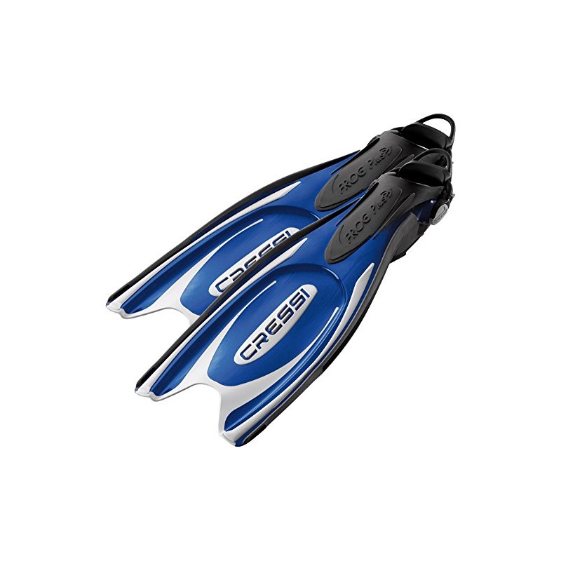 Cressi Frog Plus EBS Fins, Blue M/L