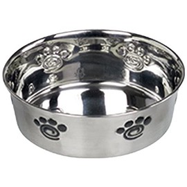 Nobby Heavy Spiral Anti-Slip Stainless Steel Bowl, 13.5 cm, 0.50 Litre