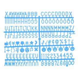 MECCANIXITY Felt Board Letters, 510 Characters Black 3/4" Letters Numbers Symbols Changeable Plastic Message Boards Decor 3Pcs