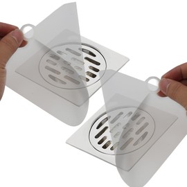 Annlpoy 2 StüCk silikon bodenablauf abflussstöpsel geruchsverschluss dusche,bodenablauf Abdeckung Quadrat bodenablauf Matte, Flexibel und Langlebig, Geruchsneutralisierend, Umweltfreundlich