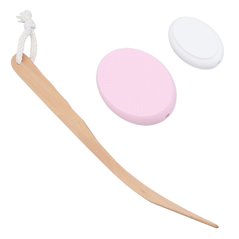 Lotion Applicator Long Handle Back Cream Applicator with 4 Replaceable