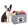 COMFY HOMI 2Pcs Dog Toy Basket Collapsible Pet Toy Storage