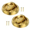 PATIKIL Recessed Door Handles, 2 Pcs Round Flush Pulls Stainless