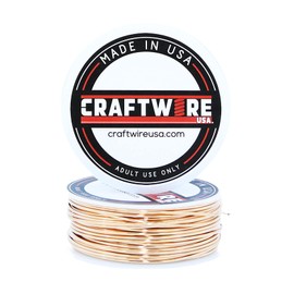 Solid Bare Bronze Wire Round Selection, Dead Soft, 1/4 LB, 18 Gauge