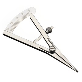 LIKENNY Leather Craft Divider, Perforated Compass, Leather Marking, Wire Drawing, Stainless Steel, Screw Type, Measuring Tool