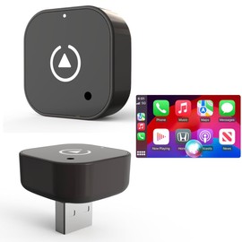 Yizro Wireless Adapter Convert Wired to Wireless for CarPlay＆Android Small Size, Plug and Play, Fast and Stable Connection
