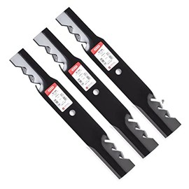 Brooks AG Parts Aftermarket Replacement Set of Three (3) Oregon Gator G3 High Lift Mulching Blades for 52inch Simplicity 18inch X 5/8inch Hole