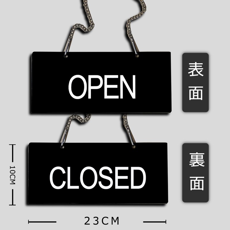 Seagron Open Close Sign Open Close Tag Plate Acrylic (9