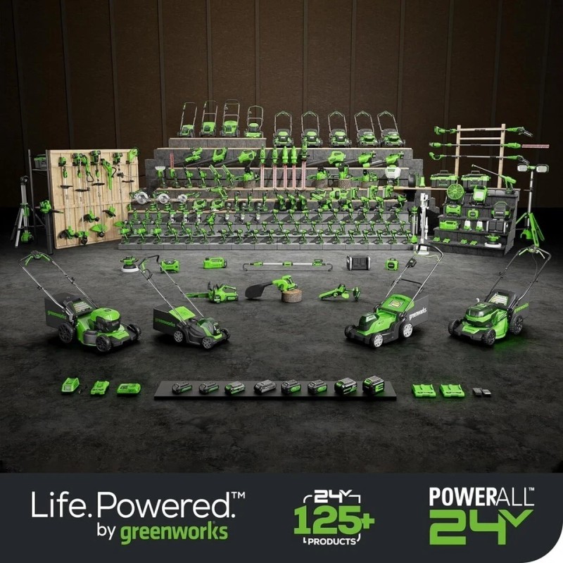 Greenworks 24V Brushless 1/4" Cordless Impact Driver, (2) 2.0Ah Batteries,
