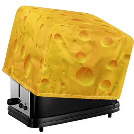 SAJJWHHR - Cubiertas para máquina de pan con impresión de queso, para encimera de cocina, tostadoras de electrodomésticos pequeños, protección contra el polvo, resistente a las manchas