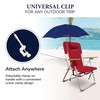 Caribbean Joe Clamp On Umbrella for Beach Chair, Adjustable and