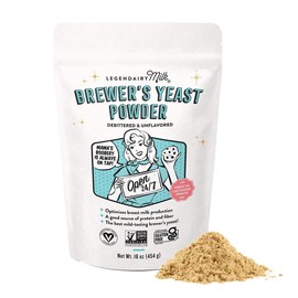 Brewer's Yeast Powder for Lactation Cookies 16oz – Legendairy Milk – Supports Breast Milk Supply – Debittered, Unflavored, Non-GMO & Gluten-Free