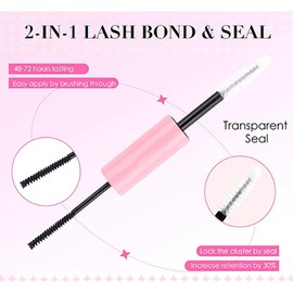 Long Wearing Lash Glue - Waterproof Cluster Cluster Lash Glue - Sensitive Eyes Friendly(1pcs)