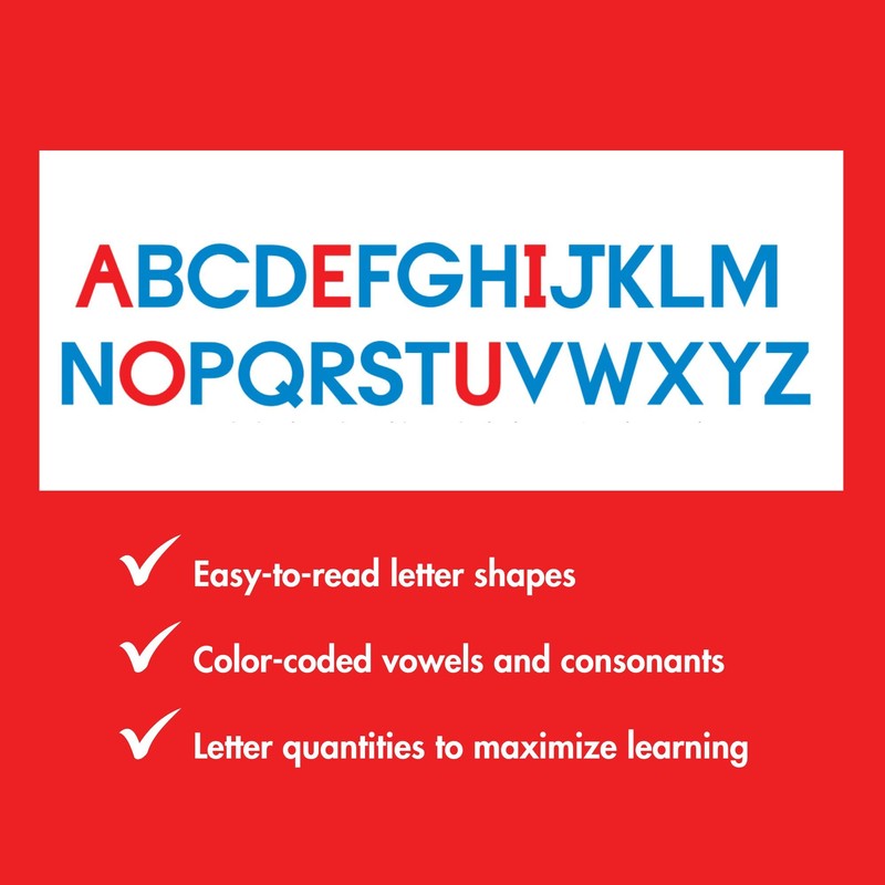 Dowling Magnets Foam Fun Magnet Red & Blue Uppercase Letters