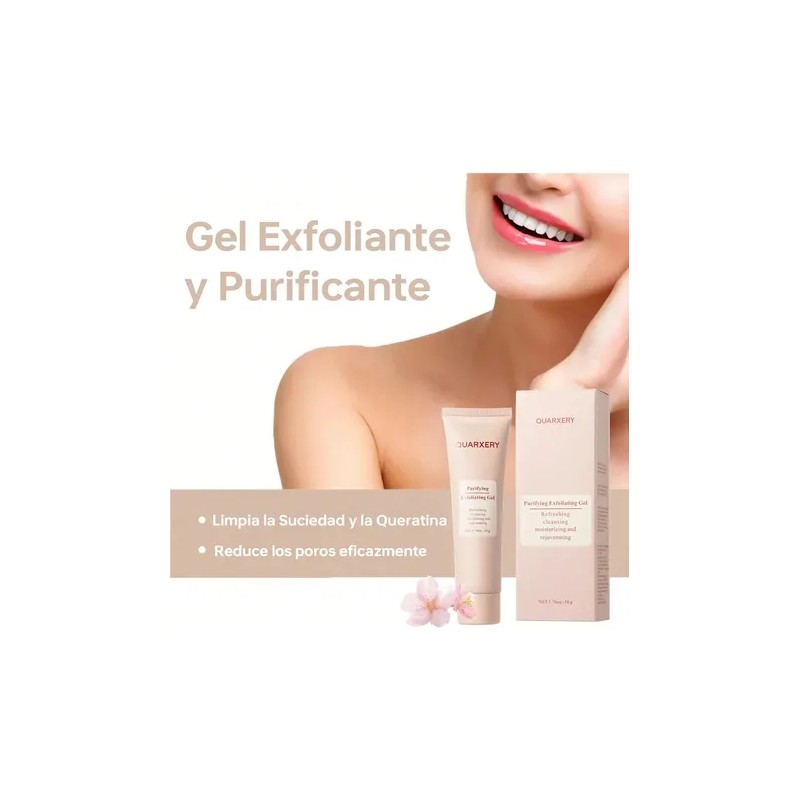Quarxery Gel Exfoliante Purificante Gel Exfoliante Facial Corporal 4un