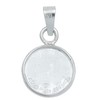 Dije Medalla San Miguel Arcangel Chica Plata Pura Ley 999