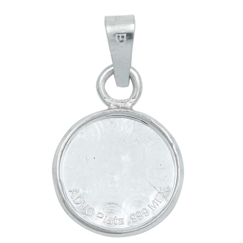 Dije Medalla San Miguel Arcangel Chica Plata Pura Ley 999