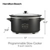 Hamilton Beach 6 Quart Programmable Slow Cooker, Large Dishwasher Safe