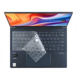 Clear TPU Keyboard Skin Compatible for ASUS Zenbook 14 OLED UX3405, Zenbook 14 X OLED UX3404, Zenbook Pro 14 OLED UX6404 UX6404VV & Zenbook 14 Flip OLED UP3404 UP3404VA UP3404VA-DS74T Series Laptop