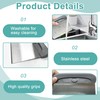 2-in-1 Stainless Steel Bench Scraper and Dough Cutter, Multipurpose Tool