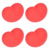 12 Pcs Heart Stress Toy Elastic Soft Simulation Rubber Red