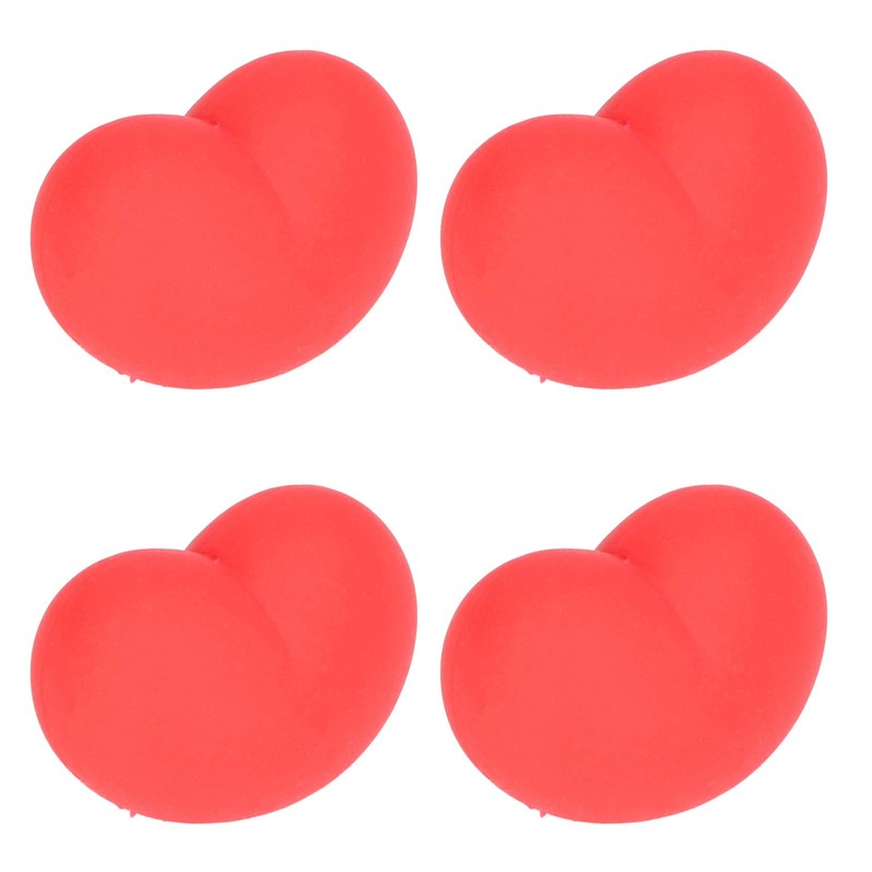 12 Pcs Heart Stress Toy Elastic Soft Simulation Rubber Red