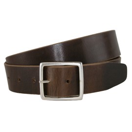 CrookhornDavis Men's Douglas NoHo Center Bar Pull Up Casual Leather Jean Belt, 42, Dark Brown