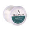 BEADNOVA 0.8mm Bracelet String Clear Craft Wire Stretch String Cord