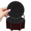 Sleek Absorbent Coasters with Holder – Silicone Cup Mat with