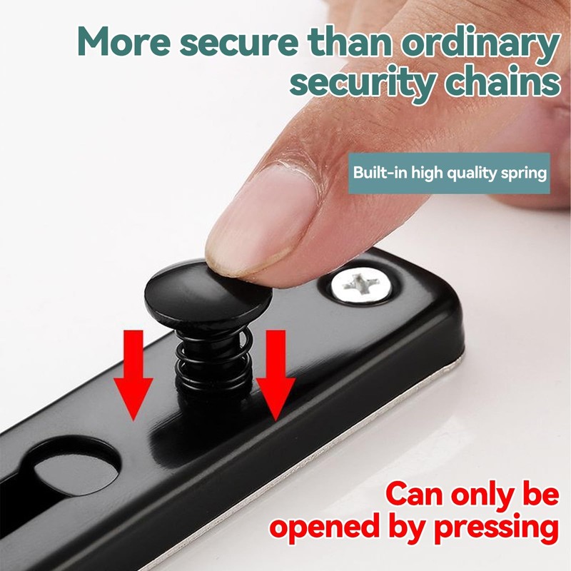 GIONAR Heavy Duty Door Security Chain Lock - Stainless Steel