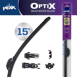 PEAK Optix Beam Wiper Blade, All-Weather Windshield Wiper Blade, Auto Replacement Part, 15", Pack of 1