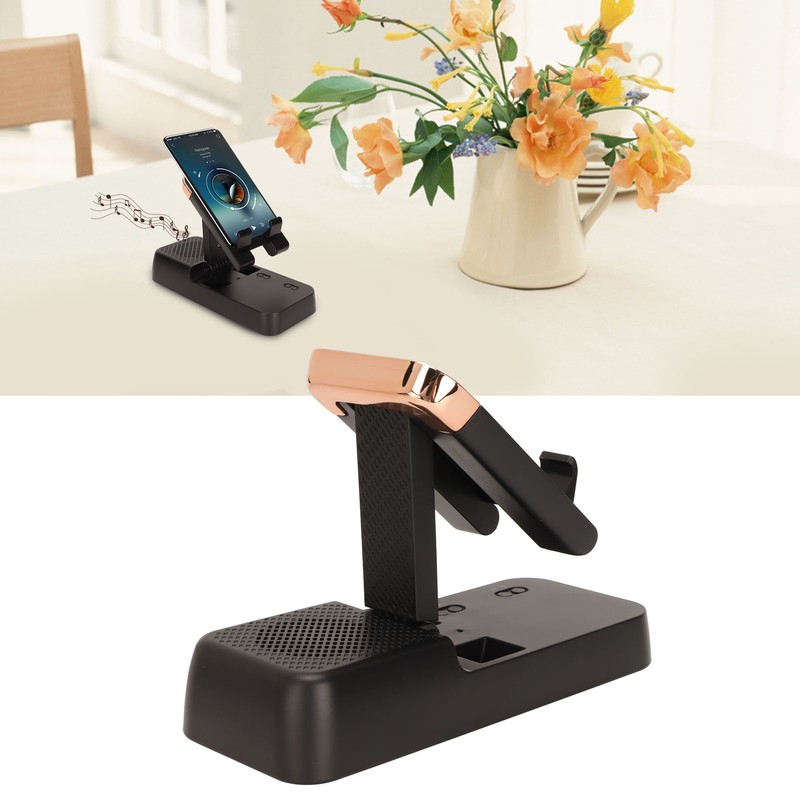 Phone Stand Bluetooth Speaker Prevent Slip HD Stereo Cellphone Holder
