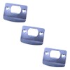 3 Pcs Door Latch Strike Plate D Shaped Striker Keep