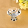 16Pcs Crystal Glass Cabinet Knob Diamond Shape 40mm Drawer Cupboard