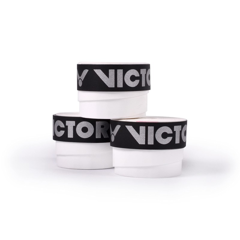 VICTOR Over Grip Tour Grip Tape, White, Pack of 3