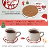Christmas Coasters Set of 6, Round Ceramic Xmas Coasters with