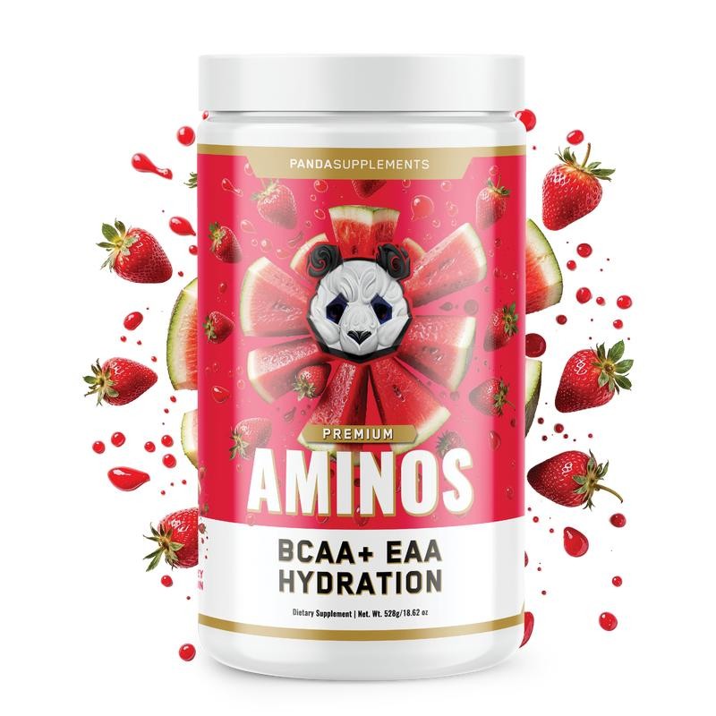 Panda Supps AMINOS - BCAA + EAA & Electrolytes:_Strawberry Watermelon