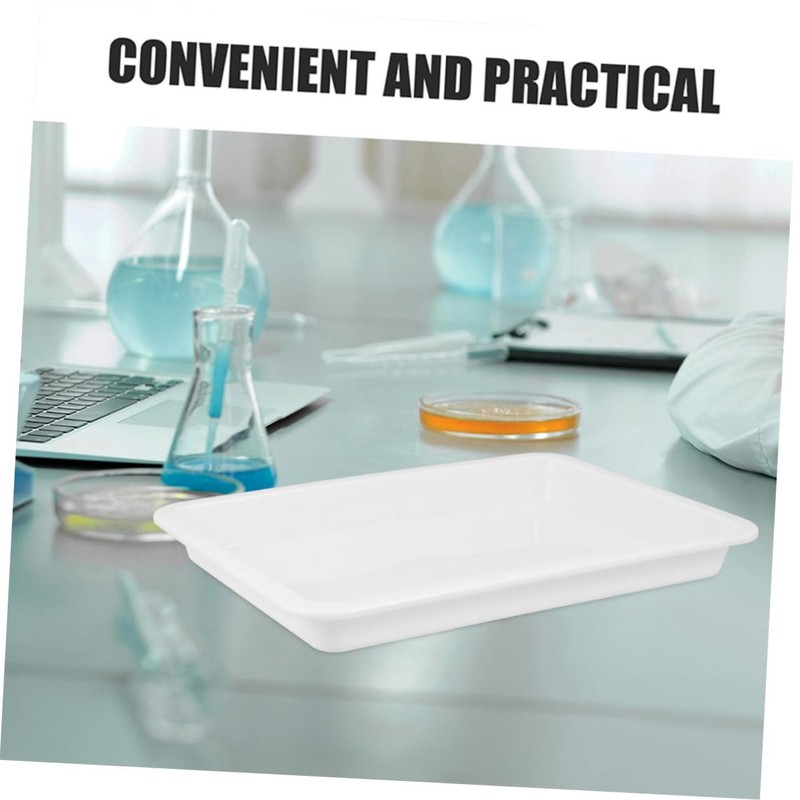 GLEAVI 4pcs Lab Sample Tray Acid Alkali Resistance Tray Laboratory