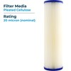 SpiroPure SP-S1 10x2.5 20 Micron Pleated Polyester Sediment Water Filter