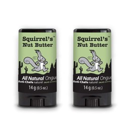 Squirrel's Nut Butter All Natural Anti Chafe Salve, Stick Applicator, 0.5 oz (2-Pack)